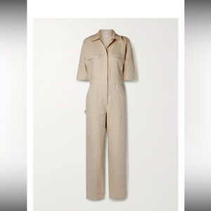 Rivit utility jumpsuit in linen